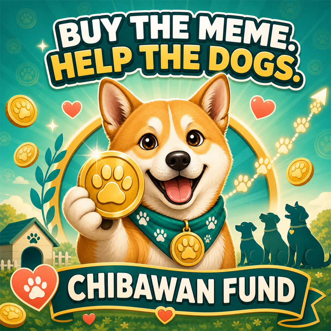 Buy the meme help the dogs Chibawan Fund artwork